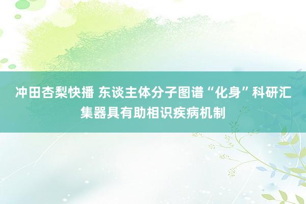 冲田杏梨快播 东谈主体分子图谱“化身”科研汇集器具有助相识疾病机制