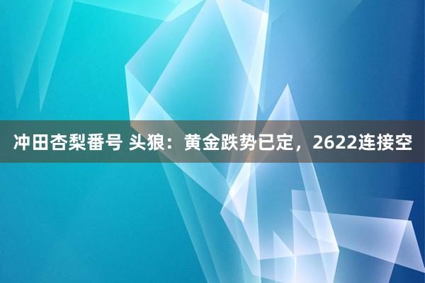 冲田杏梨番号 头狼：黄金跌势已定，2622连接空