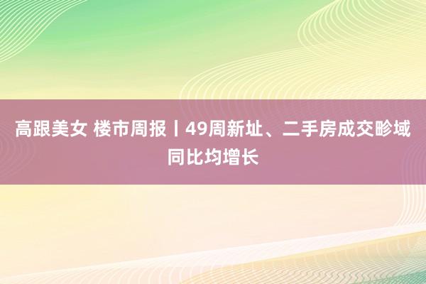 高跟美女 楼市周报丨49周新址、二手房成交畛域同比均增长