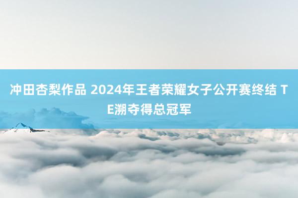 冲田杏梨作品 2024年王者荣耀女子公开赛终结 TE溯夺得总冠军