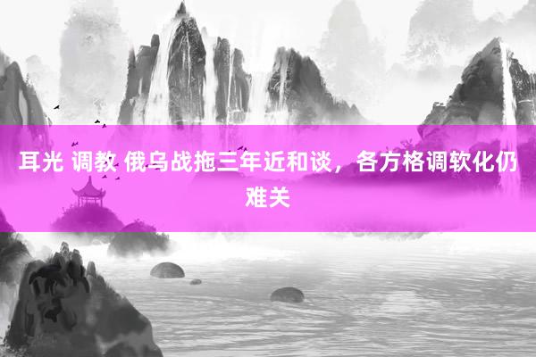 耳光 调教 俄乌战拖三年近和谈，各方格调软化仍难关