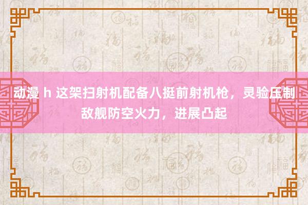 动漫 h 这架扫射机配备八挺前射机枪，灵验压制敌舰防空火力，进展凸起