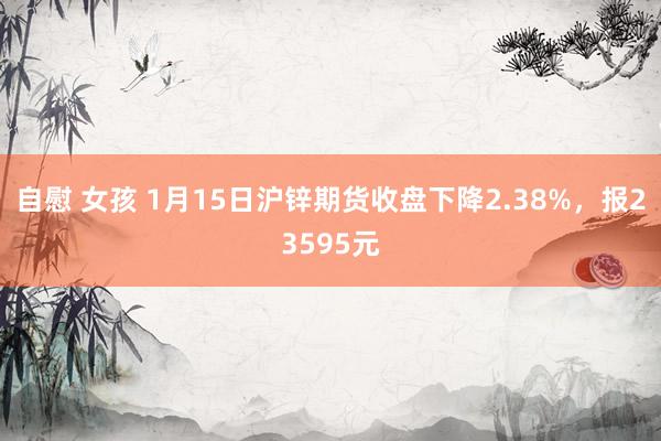 自慰 女孩 1月15日沪锌期货收盘下降2.38%，报2359