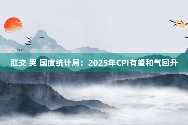 肛交 哭 国度统计局：2025年CPI有望和气回升